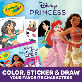 Crayola Disney Princess character stands bring drawings to life in 3D.