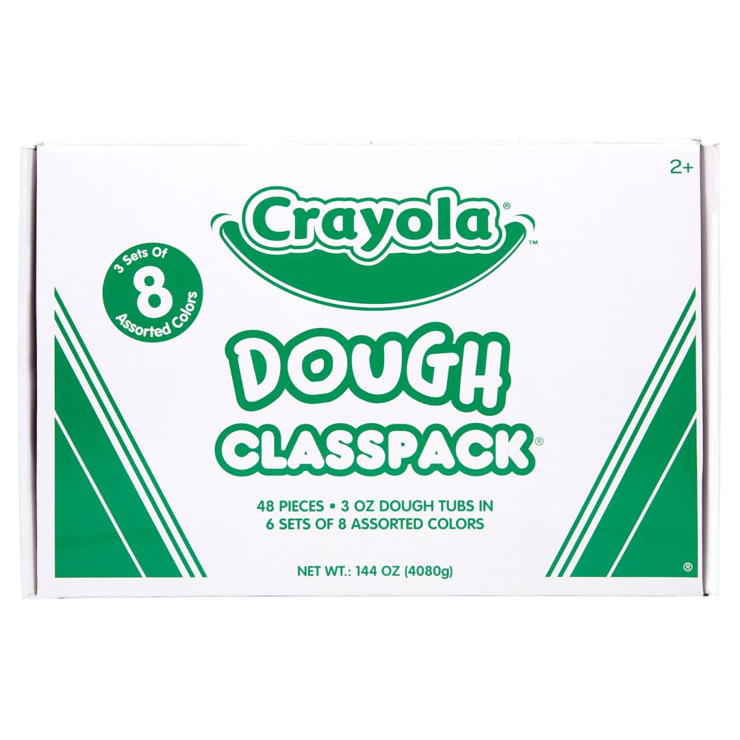 Crayola Dough Classpack offers 8 colors to inspire color mixing in lessons
