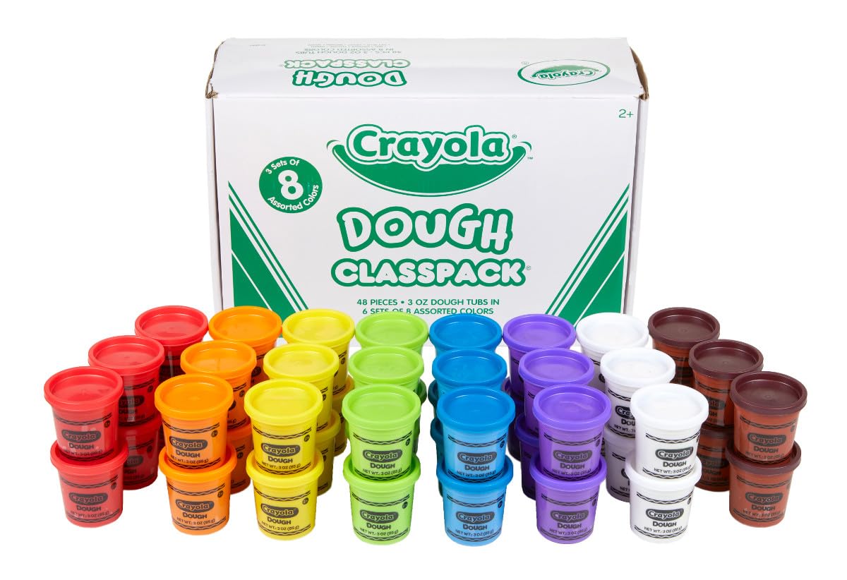 Crayola Dough Classpack is ideal for classroom use during centers and projects