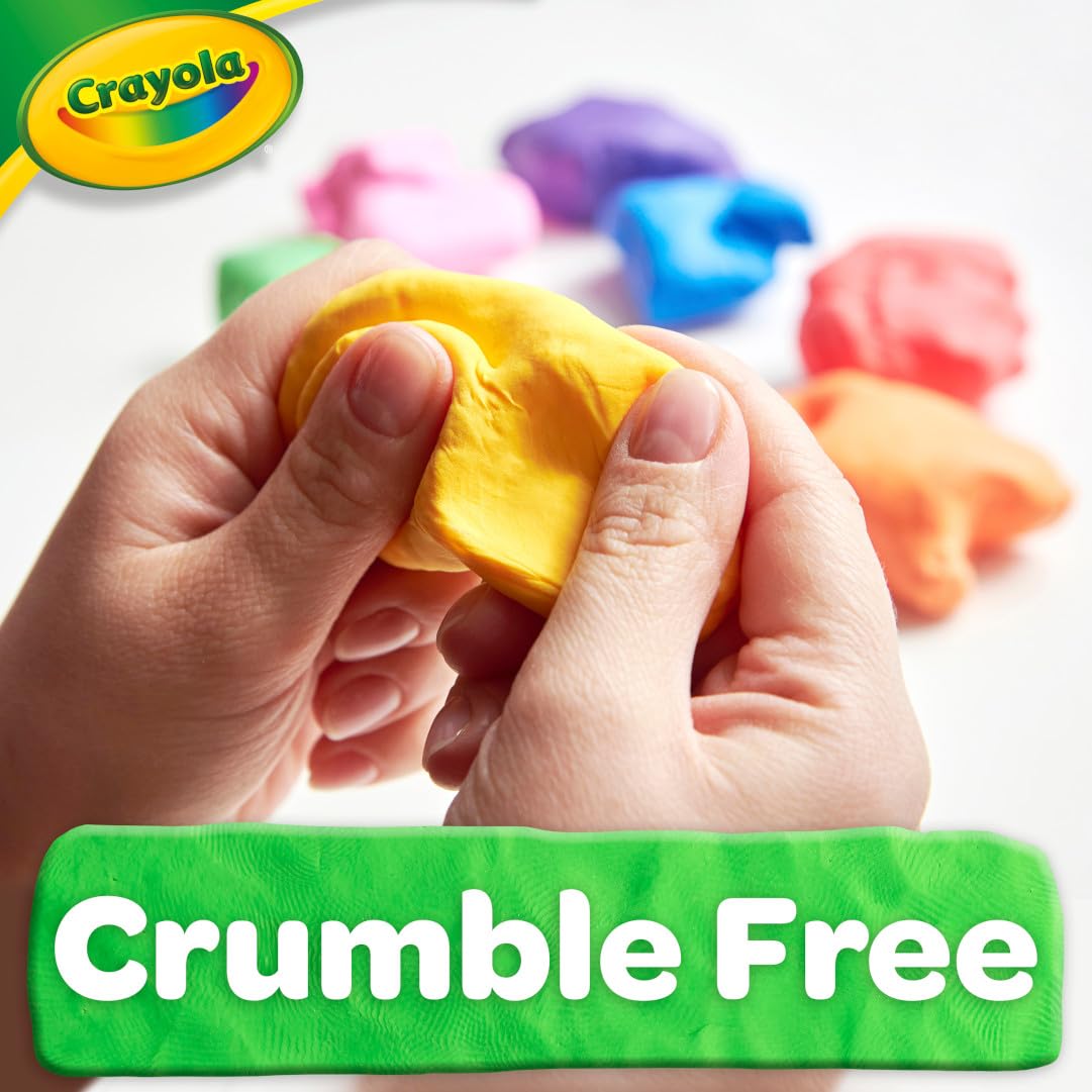 Crayola Dough Classpack uses a sturdy reusable container for easy cleanup