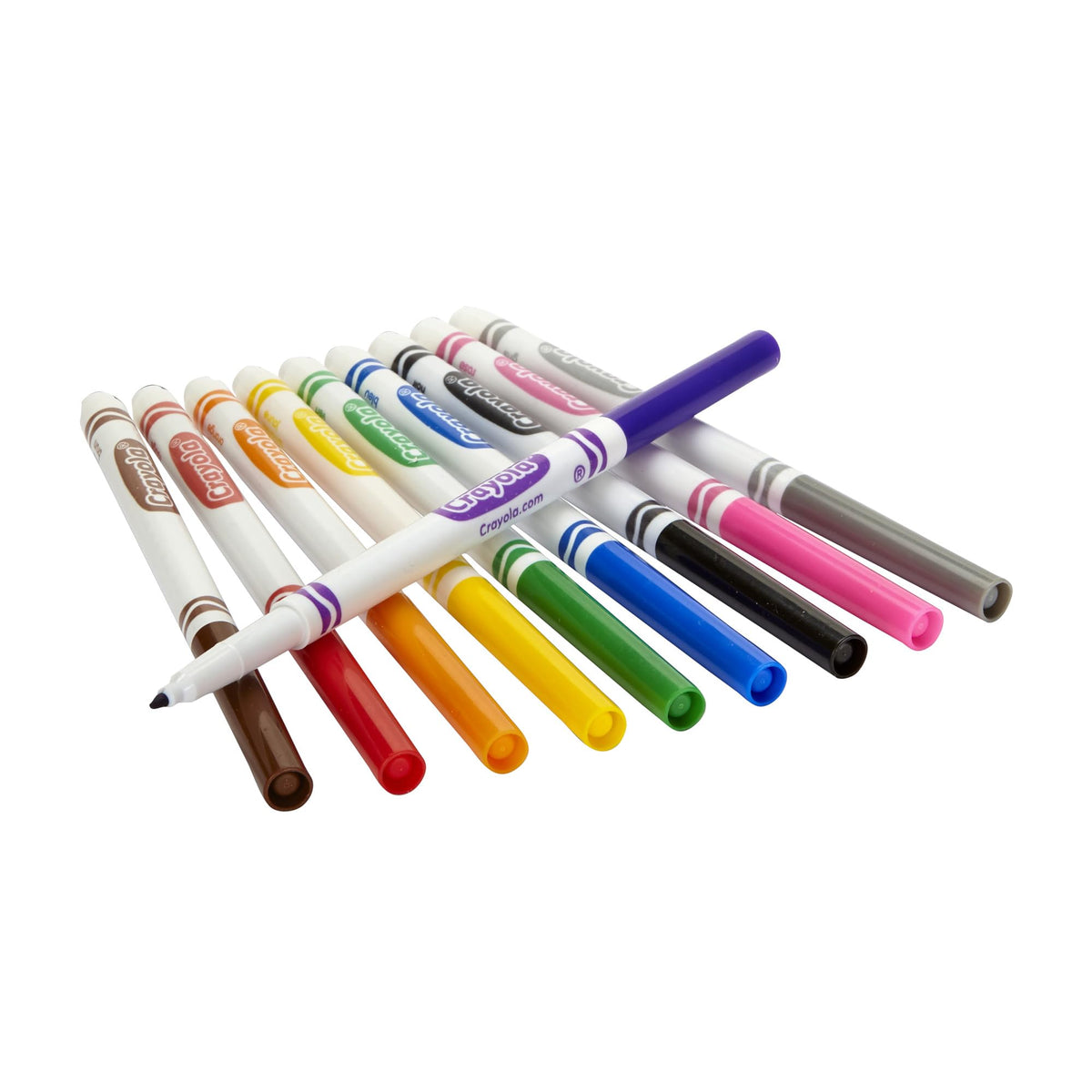 Crayola Fine Line Markers Classpack 200ct fine tips deliver precise lines for details.