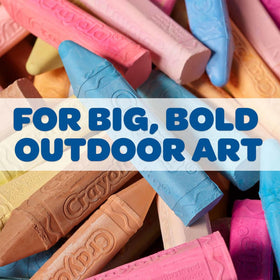 Crayola sidewalk chalk as a gift idea for kids' outdoor play