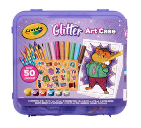 Crayola Glitter Art Kit glitter crayons add shine and texture to drawings.
