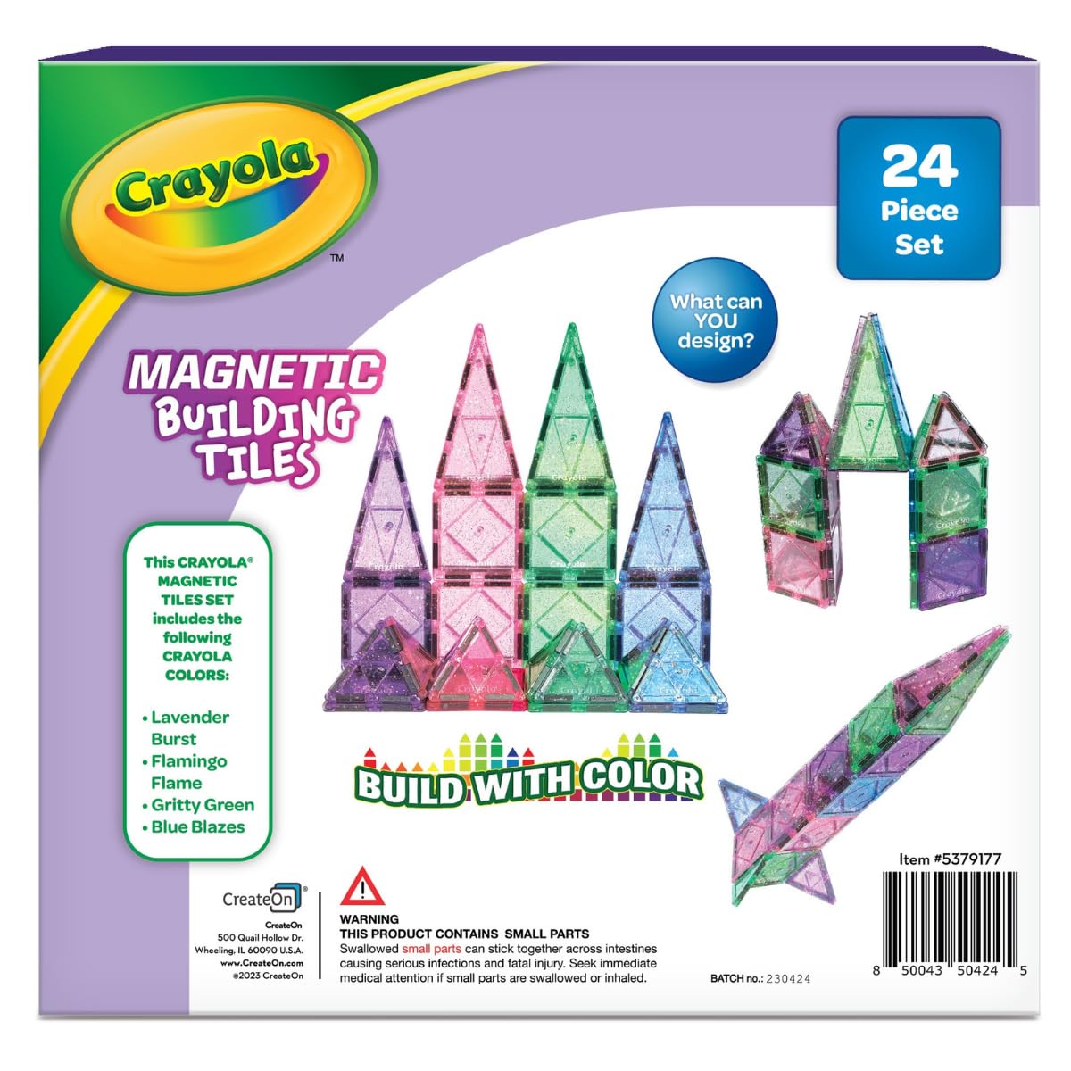 Crayola Glitter Magnetic Tiles color close-up highlights sparkly pieces for imaginative constructions