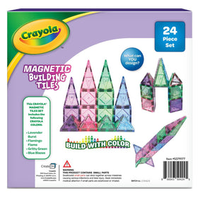 Crayola Glitter Magnetic Tiles color close-up highlights sparkly pieces for imaginative constructions