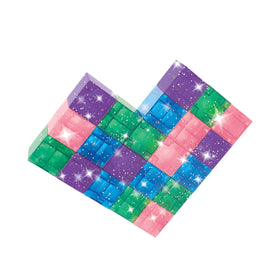 Crayola Glitter Magnetic PIP Cubes durable design withstands frequent use by curious builders