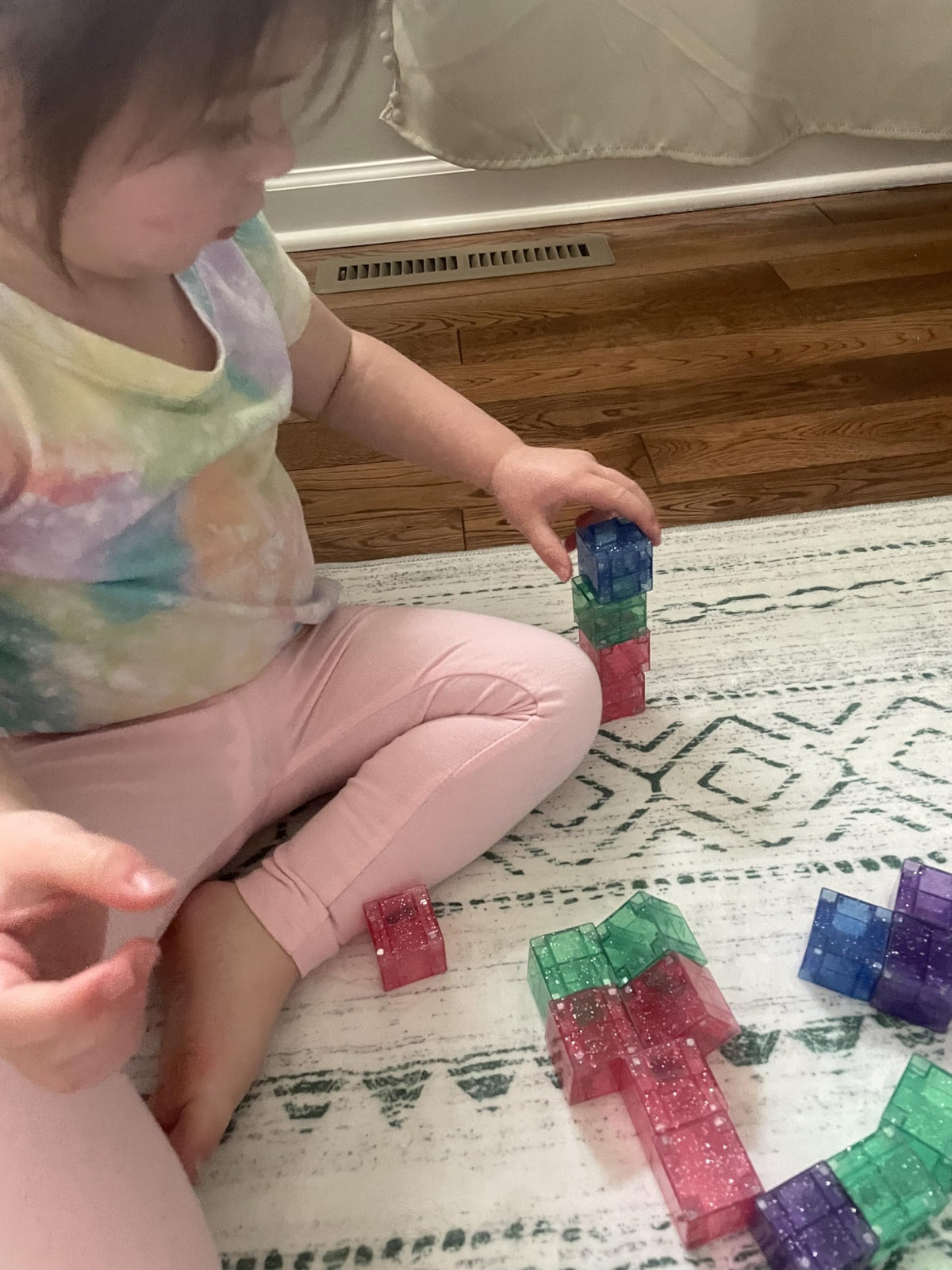 Crayola Glitter Magnetic PIP Cubes magnetic click enhances satisfying, purposeful play