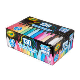 Crayola washable chalk cleans up easily with a garden hose