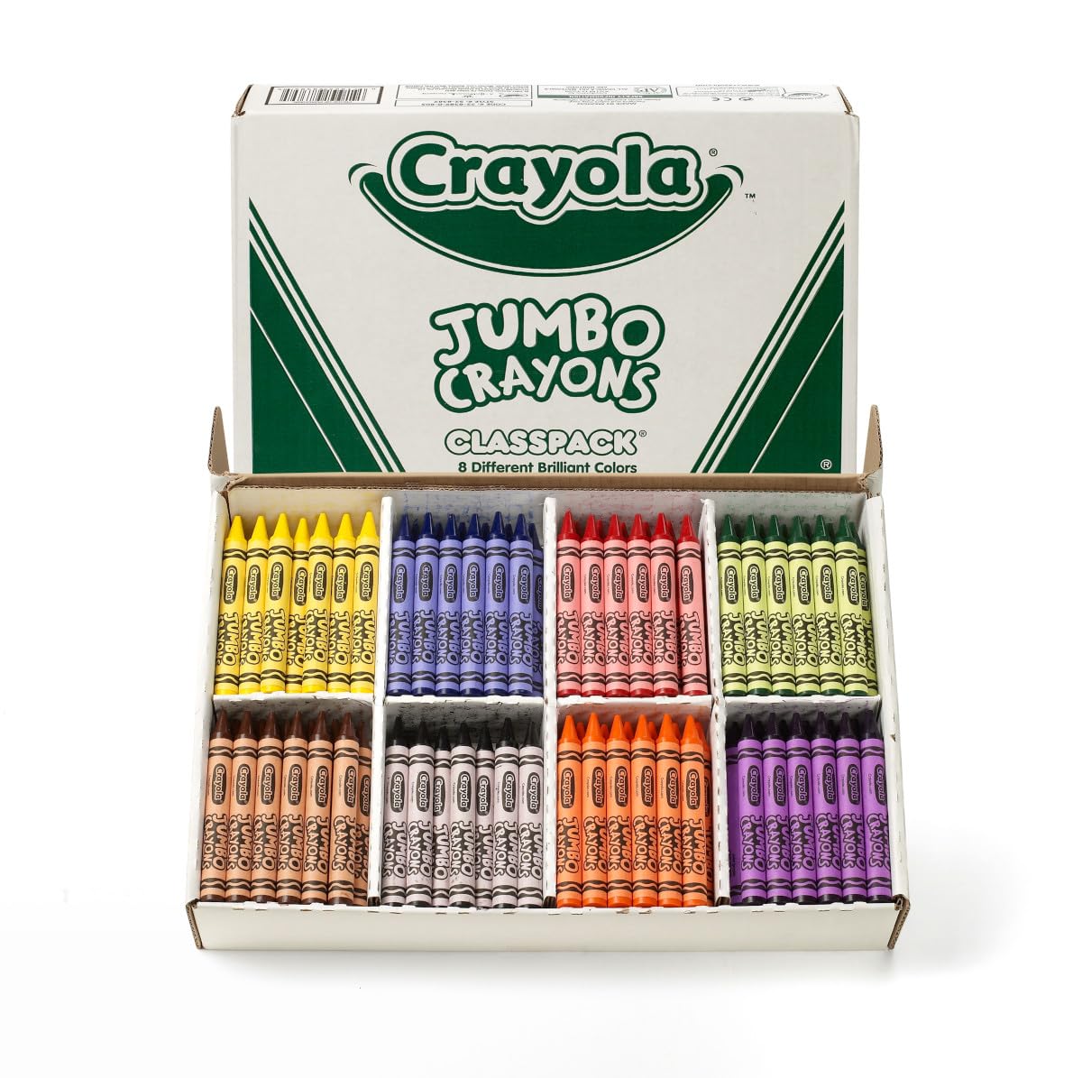 Crayola Jumbo Crayons Classpack 200ct color assortment for bold artwork