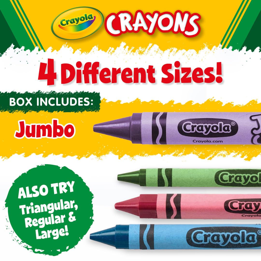 Crayola Jumbo Crayons Classpack 200ct organized storage keeps colors separated