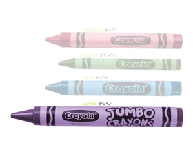 Crayola Jumbo Crayons are safe and non-toxic for kids aged 3 and up