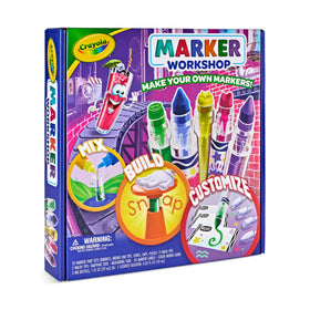 Crayola Marker Maker Kit label design shows personalized labels for gifting