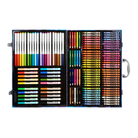Crayola markers lineup, 40 washable, ideal for kids' school projects and home crafts.