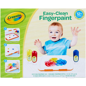 Crayola Mess Free Finger Paint Unit close-up showing mess-free design for toddlers and easy cleanup