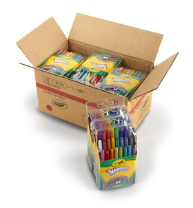 Crayola Mini Twistable Crayons with 24 colors for on-the-go art.