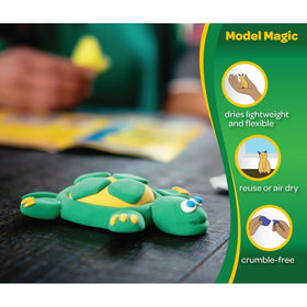 Crayola Model Magic close-up of multiple 8 oz portions for classroom use.