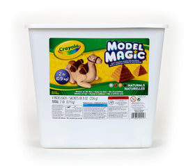 Crayola Model Magic Naturals 4-pack tub front view for easy classroom crafting.