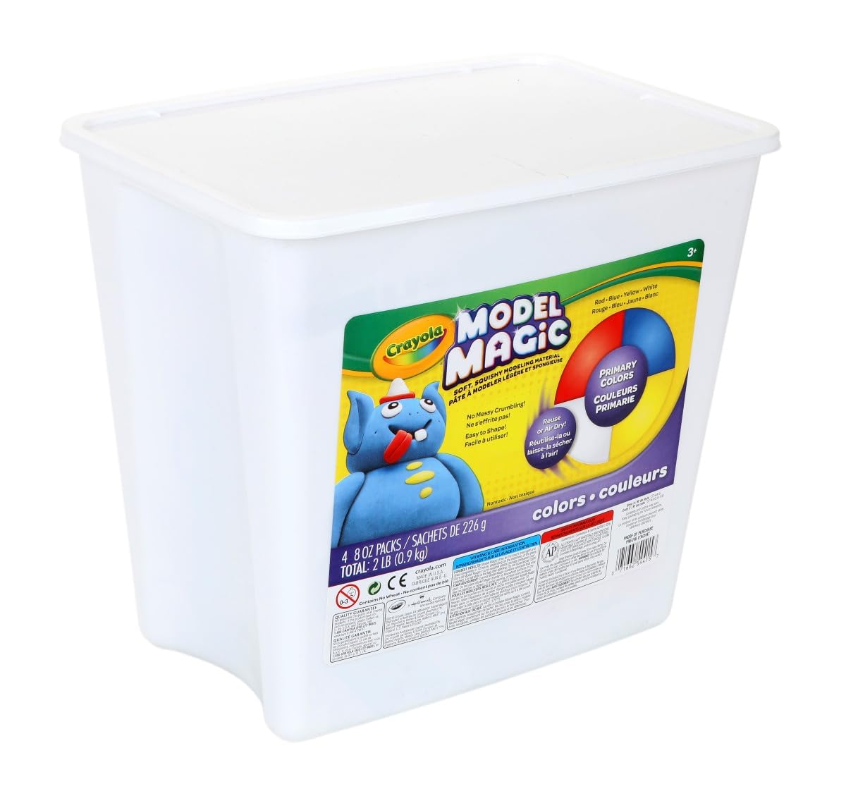 Crayola Model Magic yellow 8oz pack adds bright color to crafts.
