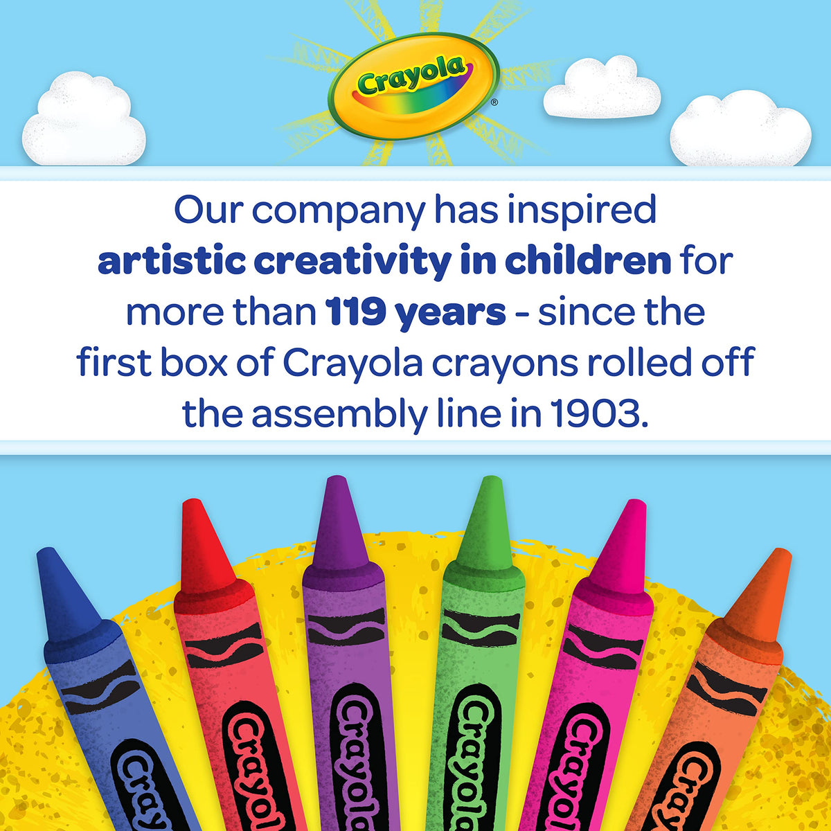 Non-toxic crayons safe for ages 1+, ideal beginner gift.