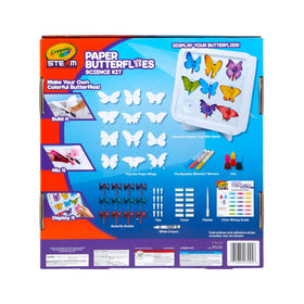 Crayola Paper Butterfly inks demonstrate color absorption on wings