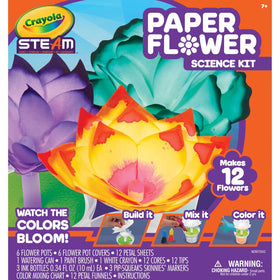 Crayola Paper Flower Science Kit: petal sheets ready for wicking flowers and color exploration