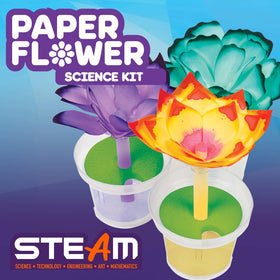 Crayola Paper Flower Science Kit features twelve flowers for creation