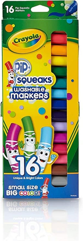 Crayola Pip-Squeaks pack of 3 shown with child-friendly small tips.