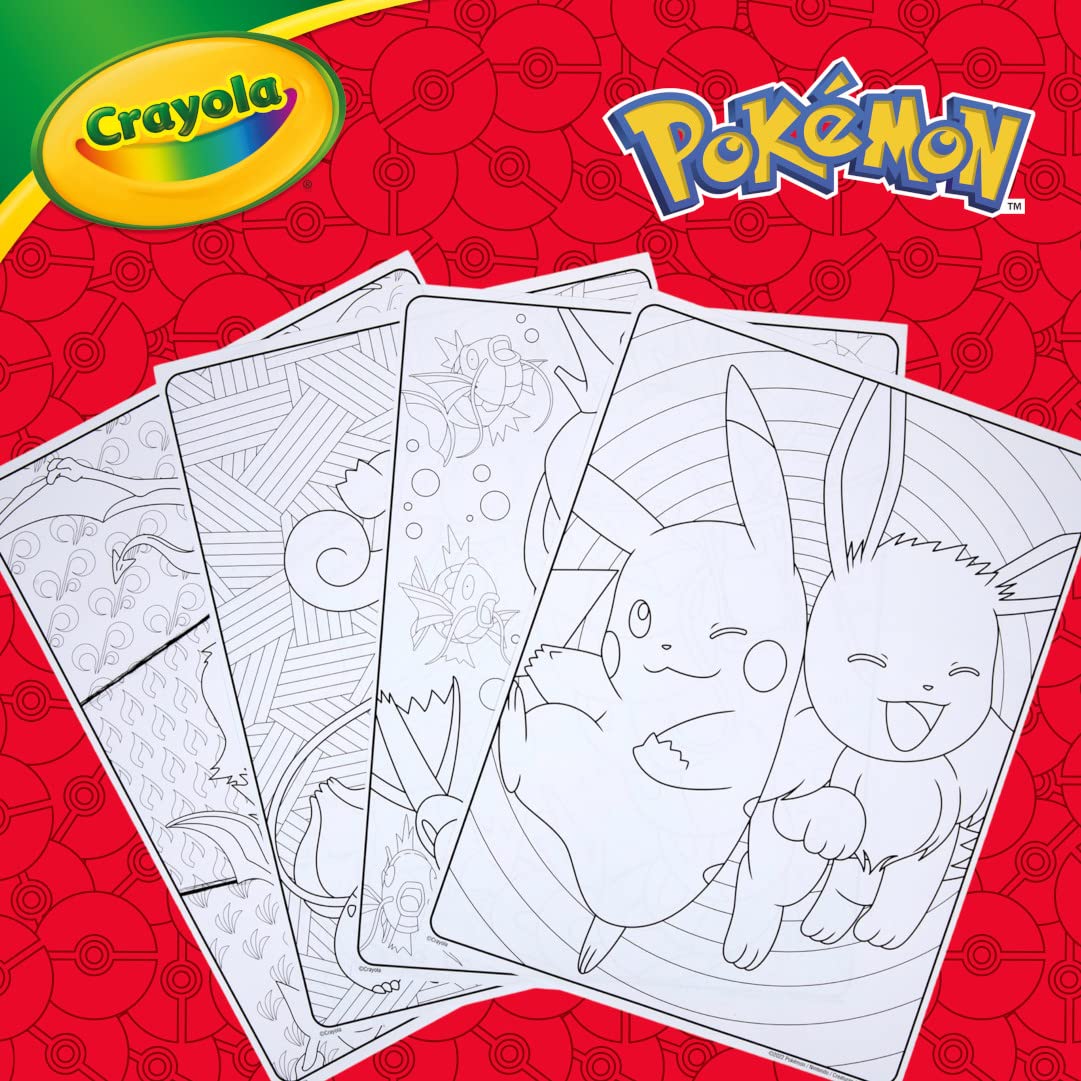 Crayola Pokémon Imagination Art Set includes 15 short colored pencils for detail work.