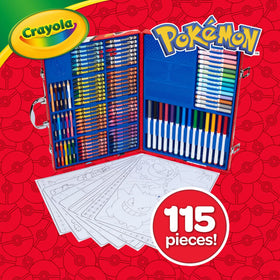 Crayola Pokémon Imagination Art Set washable markers facilitate mess-free creativity.