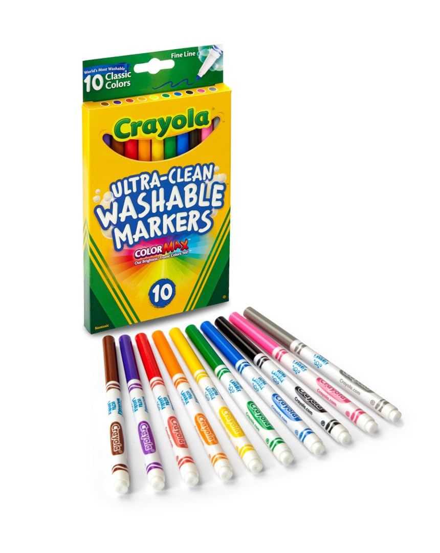 Crayola safe non toxic supplies for kids ages 3 and up.