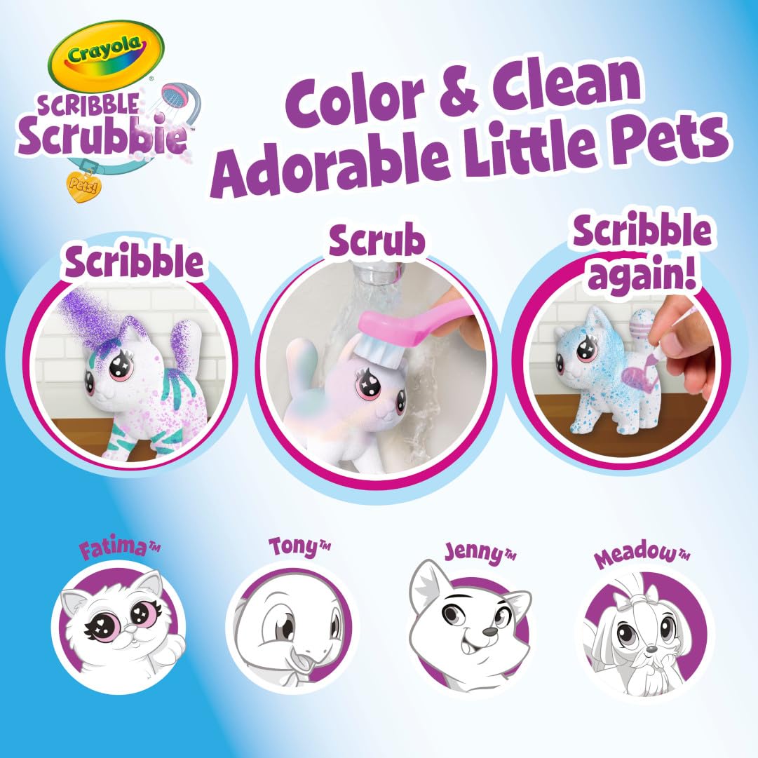 Crayola Scribble Scrubbie backdrop display to stage artwork