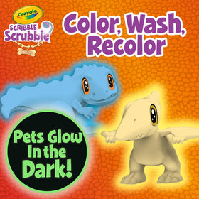 Crayola Scribble Scrubbie brush aiding in scrubbing away designs for repeat play