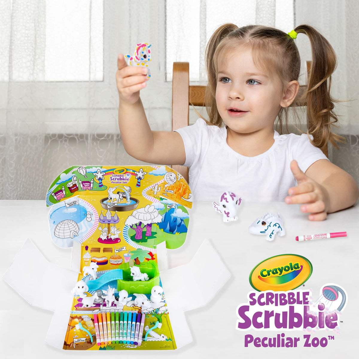 Crayola Scribble Scrubbie creative activity set for kids ages 3 and up.