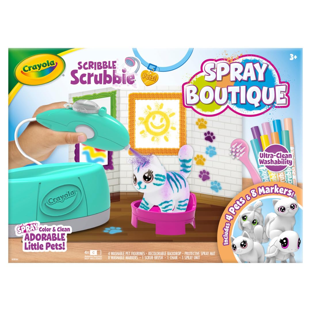 Crayola Scribble Scrubbie four washable pets ready for color and reuse