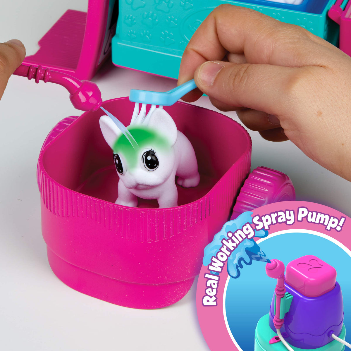 Crayola Scribble Scrubbie Pets detachable cart for easy cleanup and storage