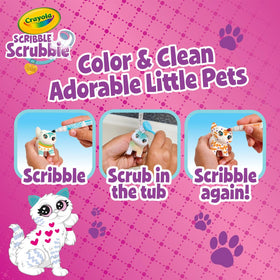 Crayola Scribble Scrubbie pets ensemble ready for coloring and washing fun