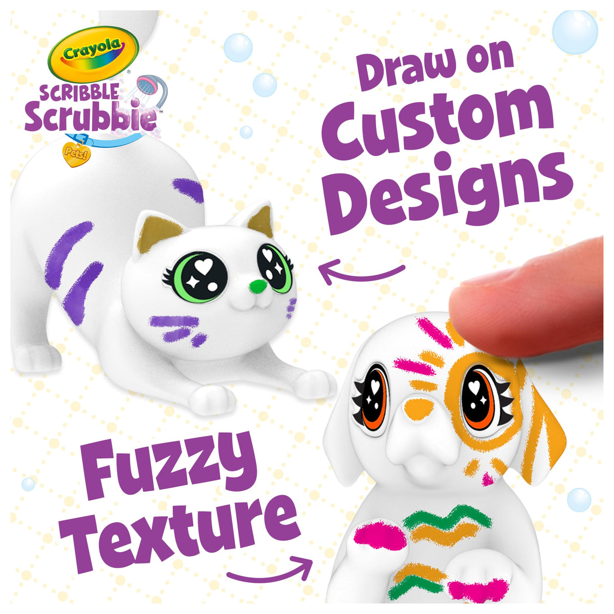 Crayola Scribble Scrubbies four pet toys engaging young artists in play