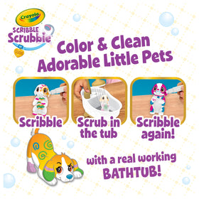 Crayola Scribble Scrubbies scrub brush included for quick cleanup sessions