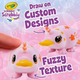 Crayola Scrub Brush helps scrub away color from pets and surfaces after play.