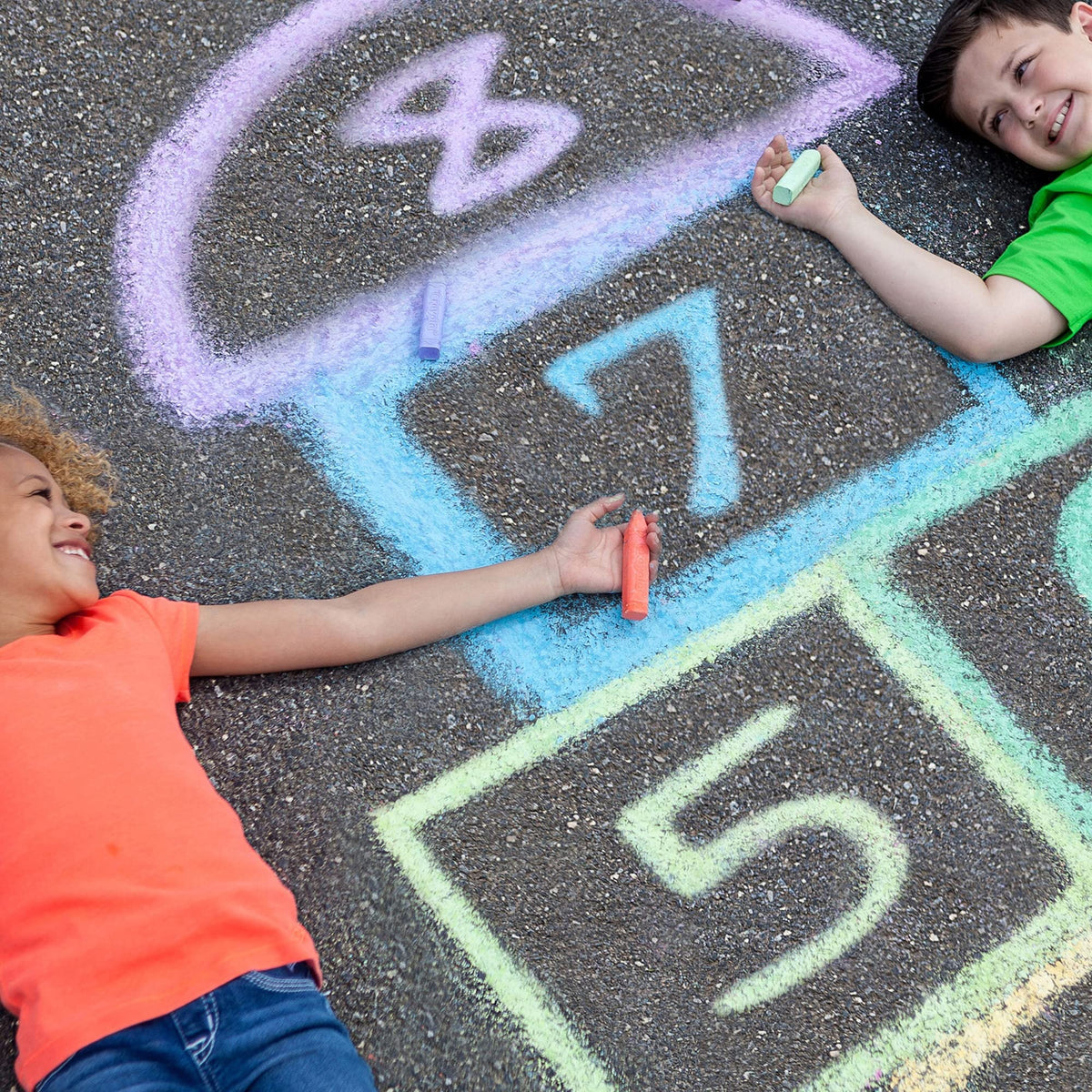 Crayola sidewalk chalk sticks in a color variety for outdoor art and learning