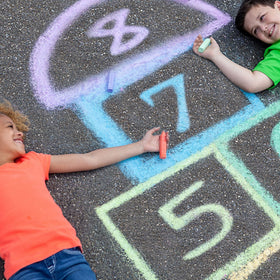 Crayola sidewalk chalk sticks in a color variety for outdoor art and learning