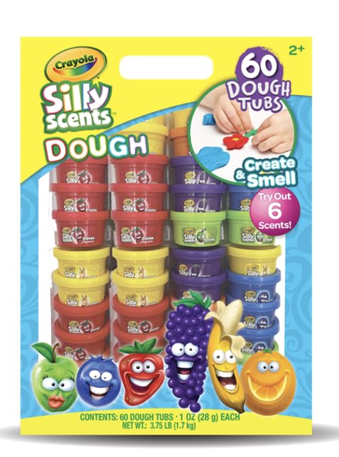 Crayola Silly Scents Dough packaged for classroom activities and sensory play.