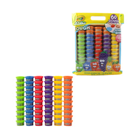Crayola Silly Scents Dough with squishy texture encourages fine motor play.