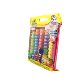 Crayola Silly Scents foam tubs stacking colors for sensory bins and play.