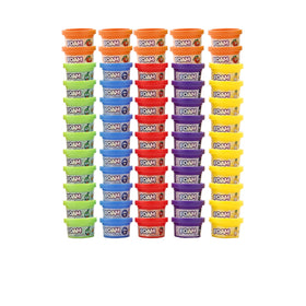 Crayola Silly Scents foam tub yellow with banana scent for crafts and fidgets.