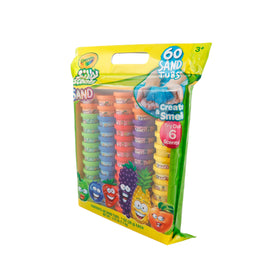 Crayola Silly Scents orange sand tub with orange scent offers sensory fun