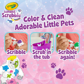 Crayola Sparkly Scrub Tub paired with markers for quick, thorough cleaning.
