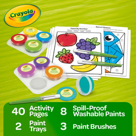 Crayola Spill Proof Paint Set brushes designed for small hands.