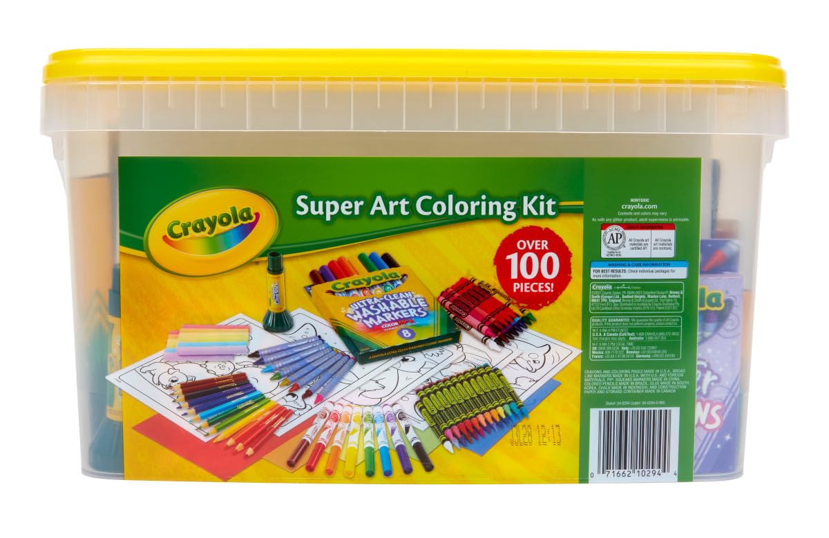 Crayola Super Art Kit coloring pages invite fast brainstorming and practice