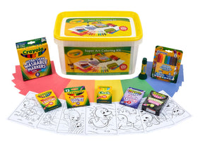 Crayola Super Art Kit full set ready for kids' projects and classroom use